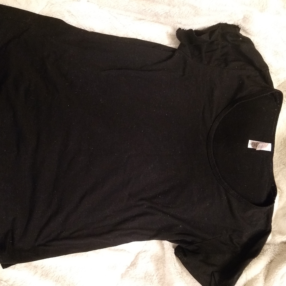 Lularoe black perfect tee, medium